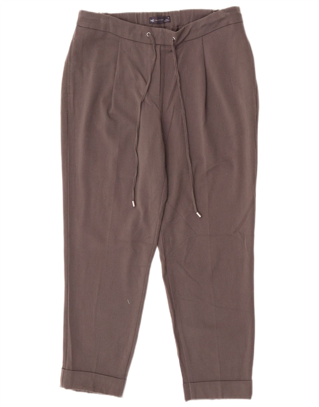 Marks & Spencer Pantalones cortos para mujer UK 12 Medium W30 L25 Poliéster gris