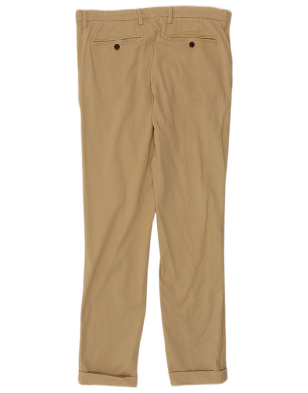 Fred Perry Pantalón Chino Slim Para Hombre W34 L30 Algodón Beige