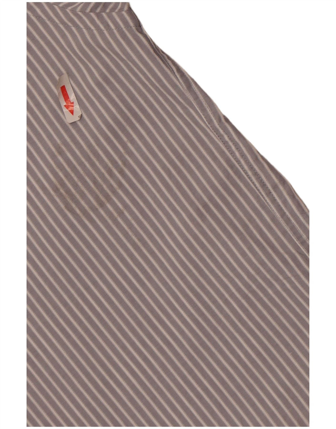 Michael Kors Camisa para hombre Talla 16 1/2 Grande Algodón a rayas gris