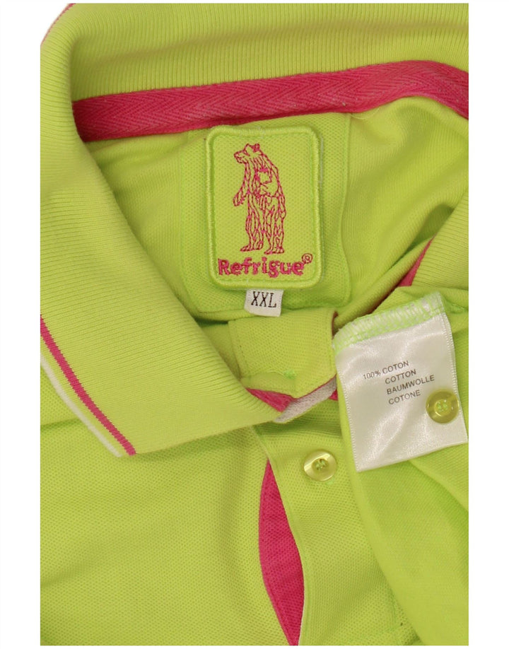 REFRIGUE Polo Hombre 2XL Algodón Verde