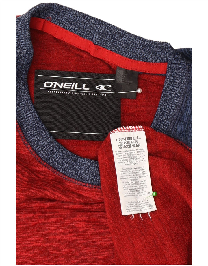 O'Neill Hombre Top Manga Larga Poliéster Color Block Rojo Medio