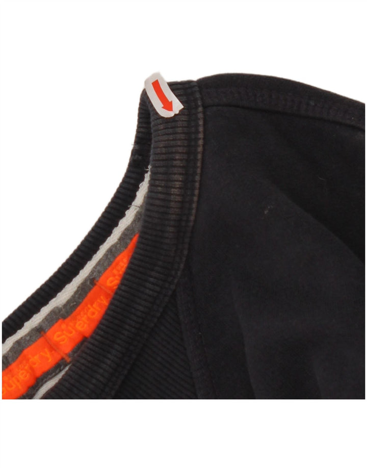 SUPERDRY Hombre Sudadera Jumper Small Azul Marino Algodón
