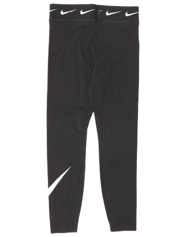Nike - Leggings gráficos para mujer (talla 40), algodón negro mediano