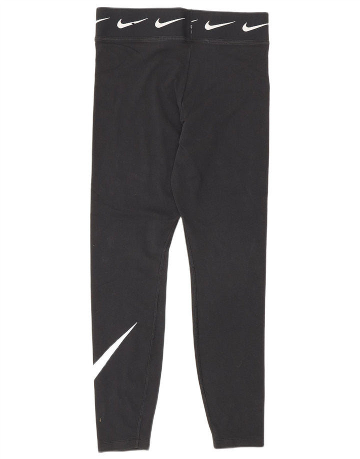 Nike - Leggings gráficos para mujer (talla 40), algodón negro mediano