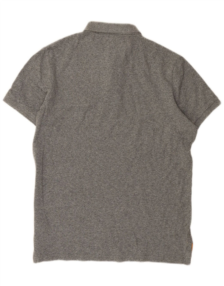 Superdry Polo gráfico para hombre de algodón moteado gris grande