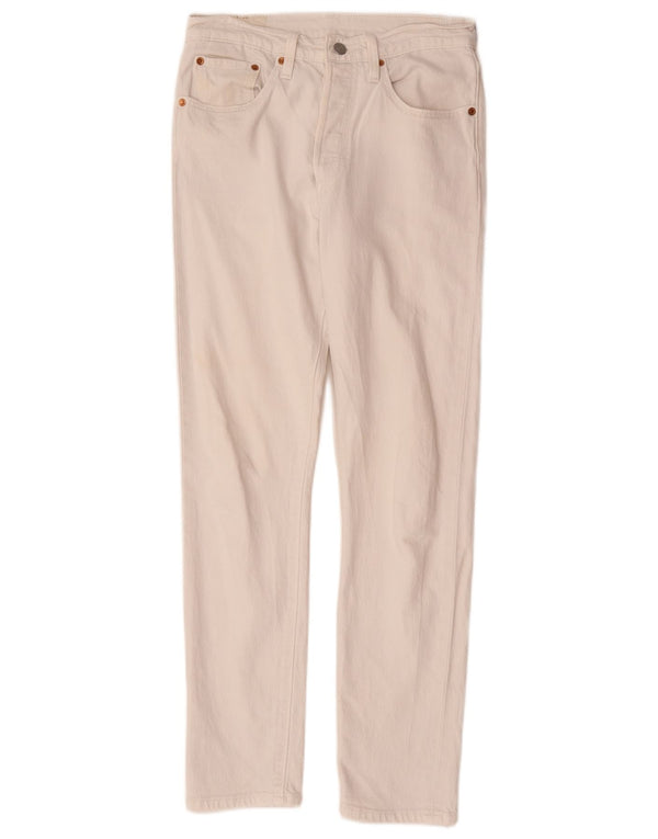 Levi's Vaqueros rectos 501 para niños 13-14 años W26 L30 Algodón blanco