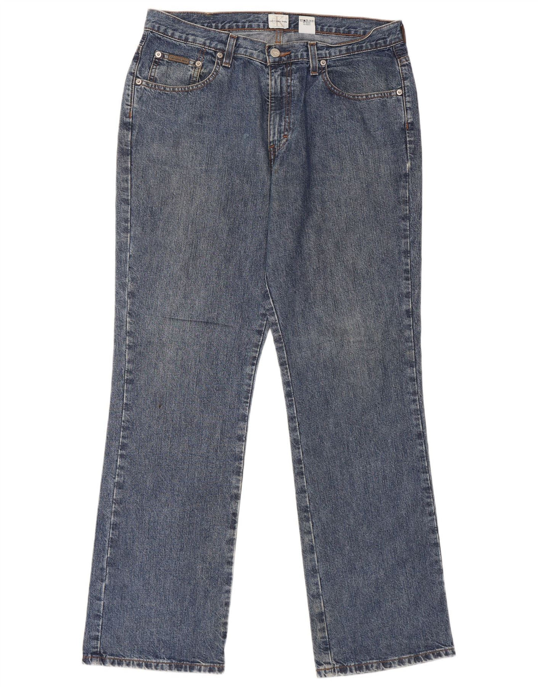 Calvin Klein Jeans rectos para hombre W34 L31 Algodón azul