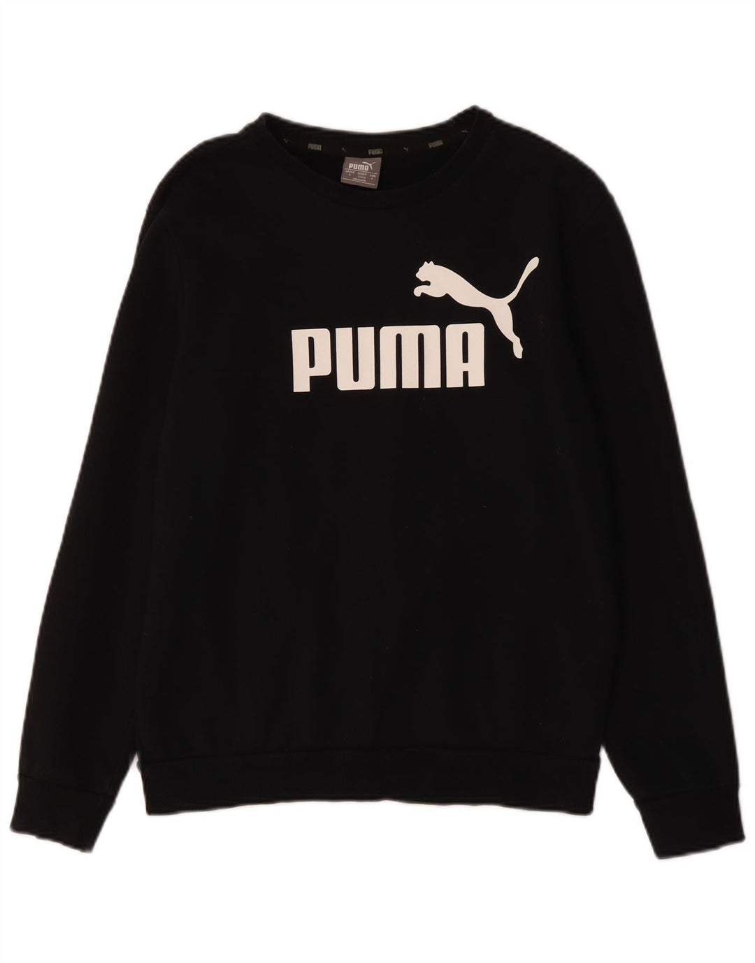 PUMA Sudadera con gráfico para Hombre Jersey pequeño de algodón Negro