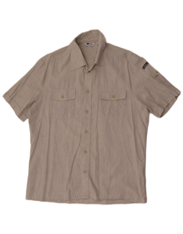 Camisa Levi's Hombre Manga Corta XL Gris Algodón