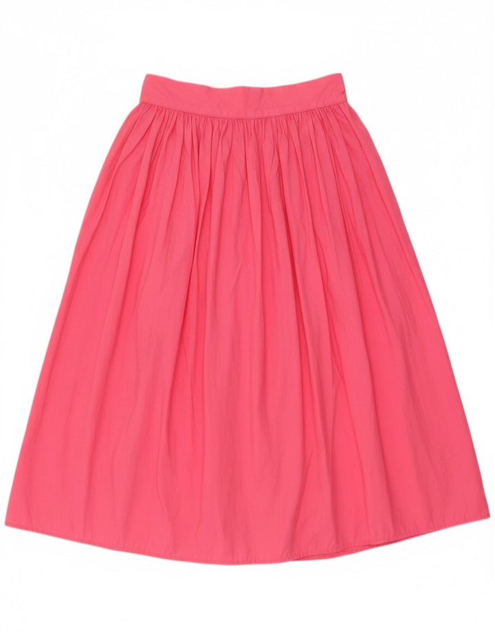 Benetton Falda Acampanada IT 44 Medium W28 Algodón Rosa