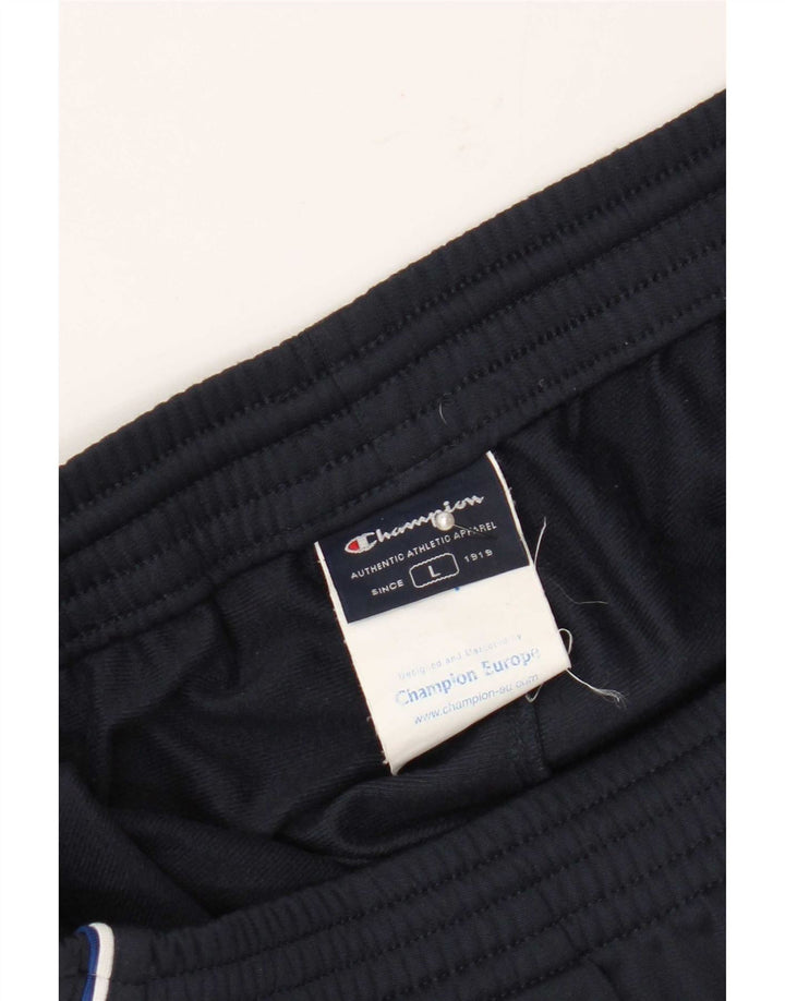 Champion Pantalón De Chándal Para Hombre Grande Azul Marino Poliéster