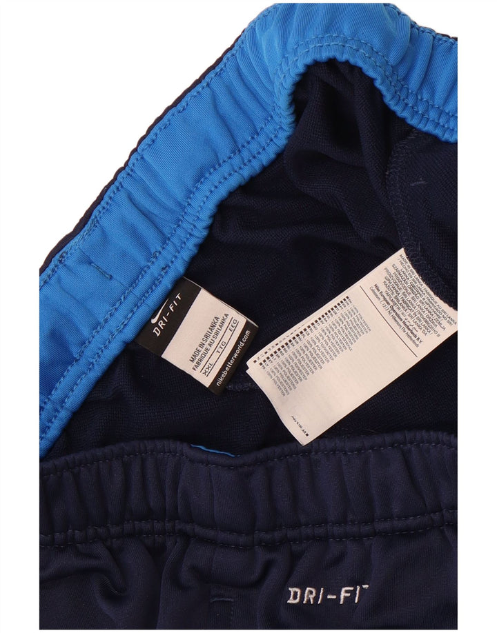 Nike - Pantalón de chándal Dri Fit para hombre, talla 2XL, poliéster azul marino