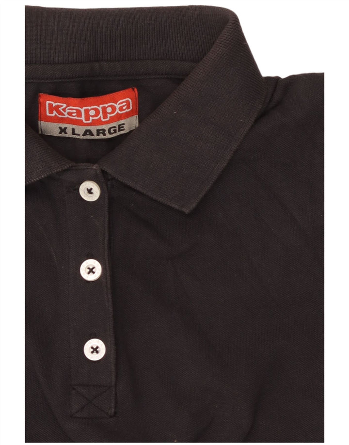 KAPPA Polo sin mangas para mujer UK 40 XL Negro