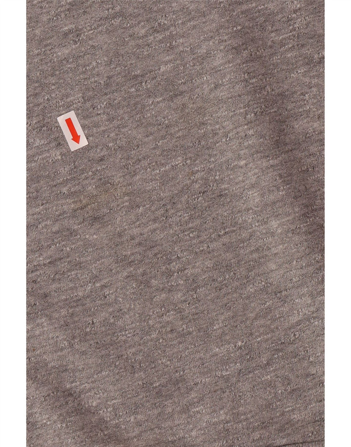 JACK WILLS Hombre Sudadera Jumper Gris Medio Algodón Moteado