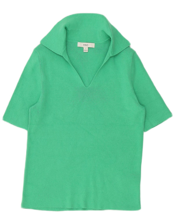 Marks & Spencer Polo para mujer UK 40 Algodón verde medio