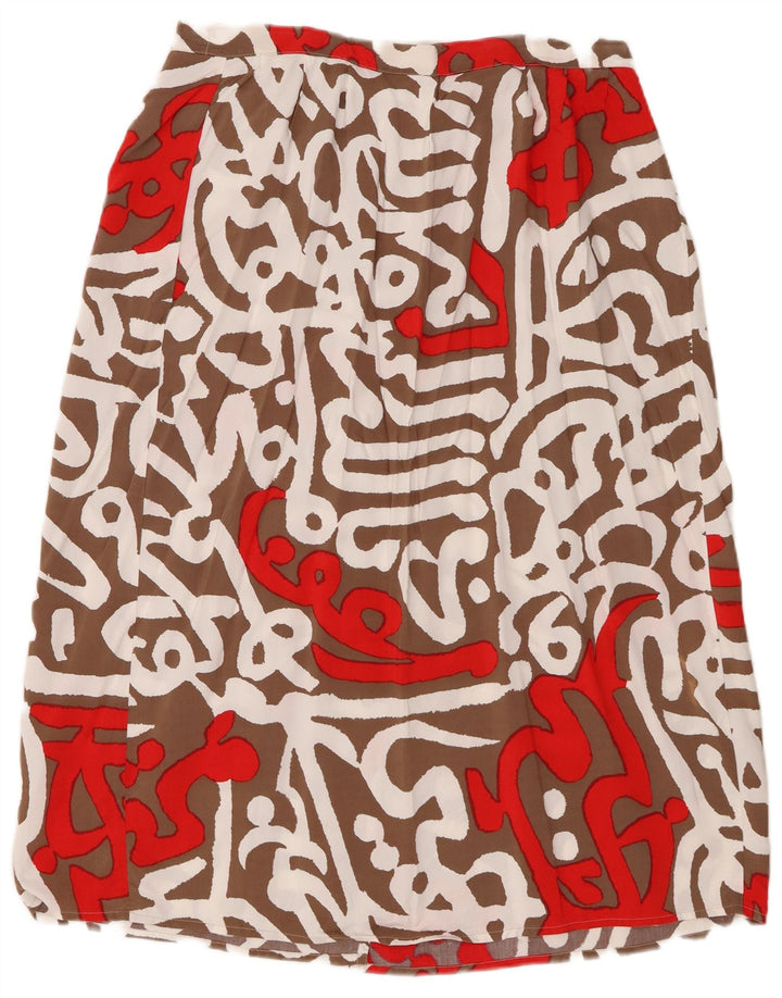 Vintage mujer abrigo falda W30 medio multicolor geométrico