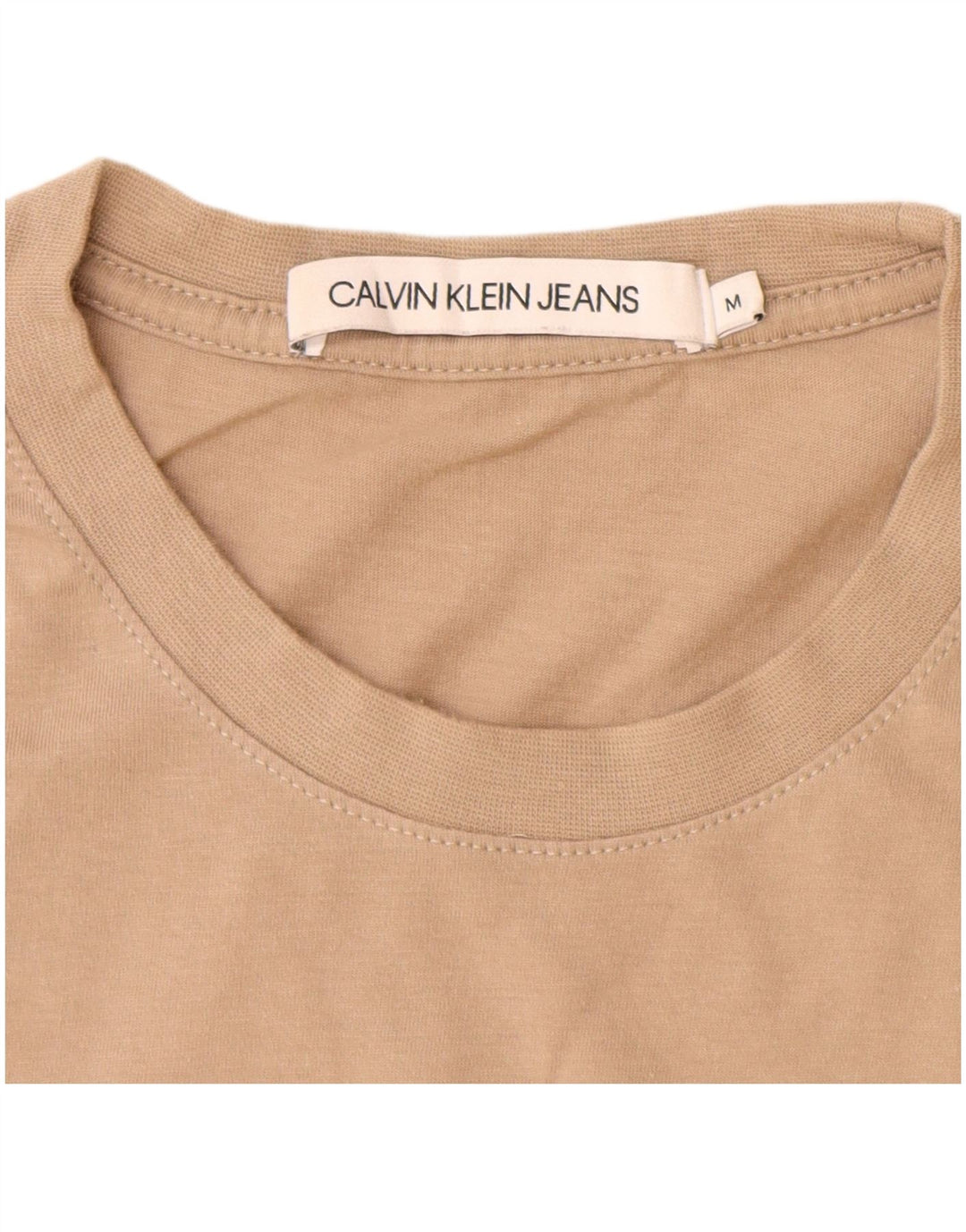 CALVIN KLEIN JEANS Camiseta gráfica para hombre Top Algodón marrón medio