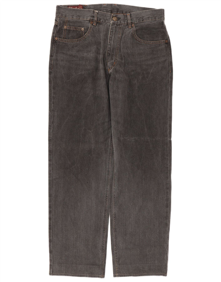 MARLBORO CLASSICS Vaqueros rectos para hombre W33 L29 Algodón gris