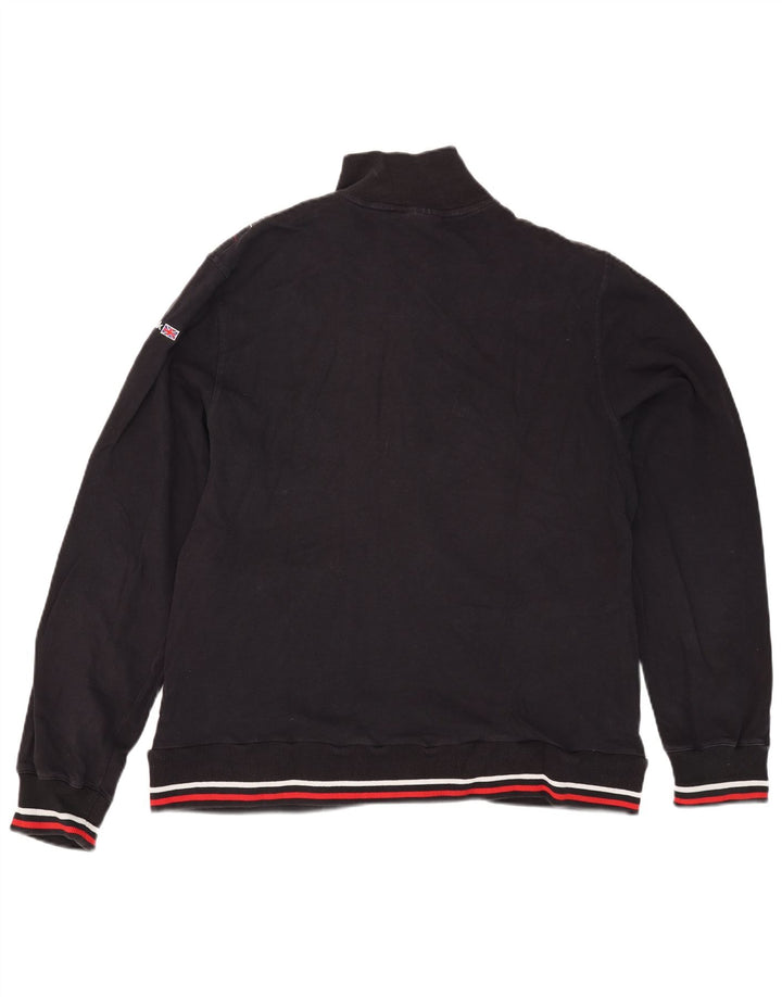 Reebok Hombre Chándal Top Chaqueta XL Azul Marino Rayas Algodón