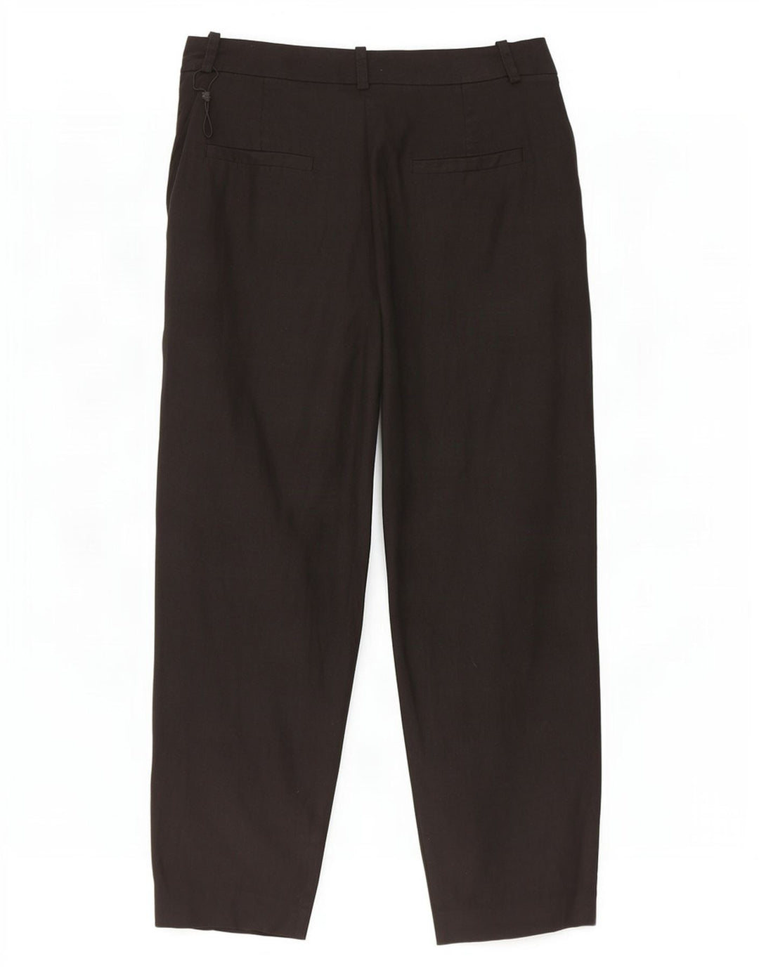 Massimo Dutti Pantalón Cropped Mujer EU 40 Medium W30 L25 Lino Negro
