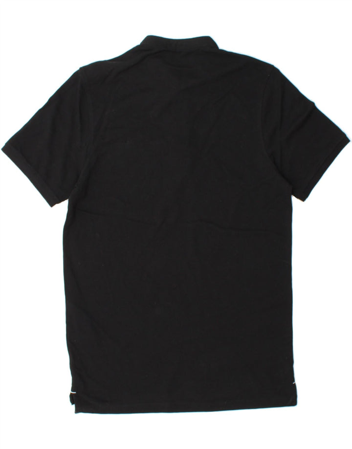 JACK & JONES Mens Polo Shirt Medium Black Cotton Vintage Jack & Jones and Second-Hand Jack & Jones from Messina Hembry 