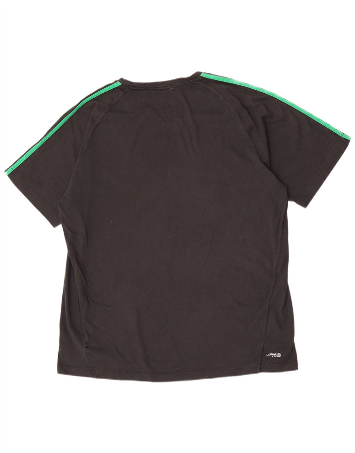 Adidas Mens Climalite Camiseta Top 2XL Gris Algodón