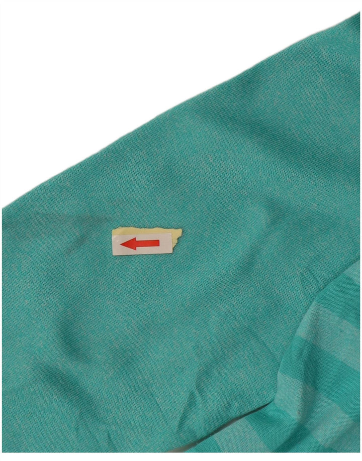 Adidas Hombre Sudadera con capucha Jumper Large Turquesa Rayas Poliéster