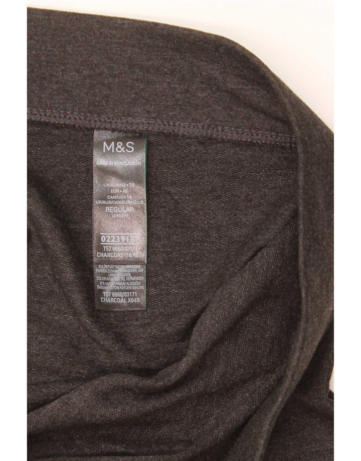 Marks & Spencer Leggings para mujer UK 40 XL Algodón gris