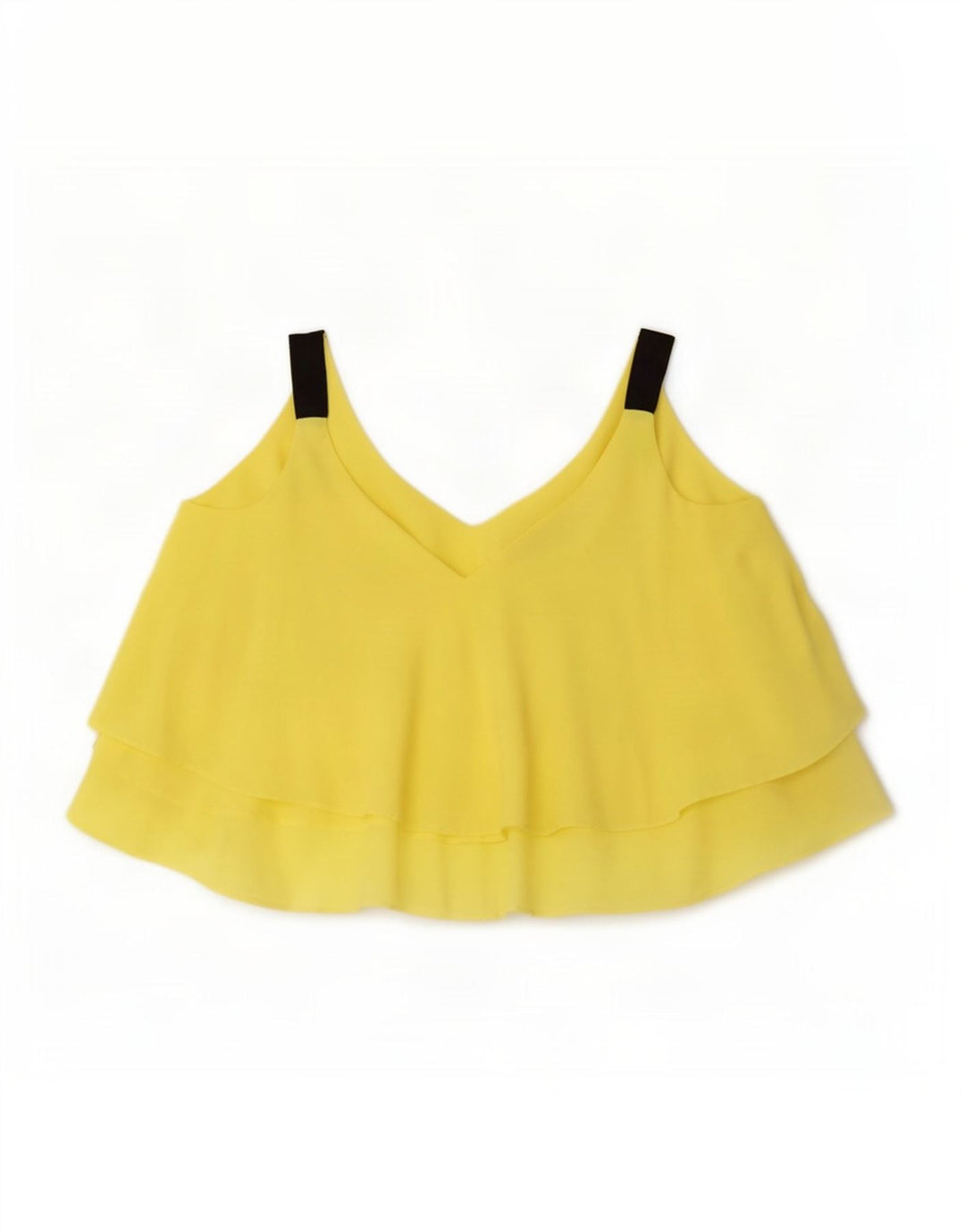 Zara Mujer Camisola Extragrande UK 10 Small Poliéster Amarillo