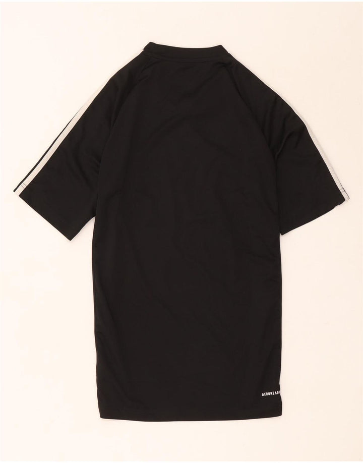 Adidas Hombre Aeroready Graphic Camiseta Top Pequeño Poliéster Negro