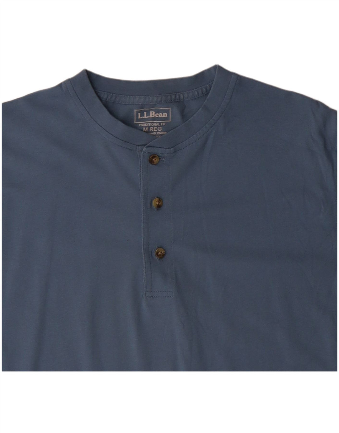 L.L.BEAN Camiseta de ajuste tradicional para hombre Top Algodón azul medio