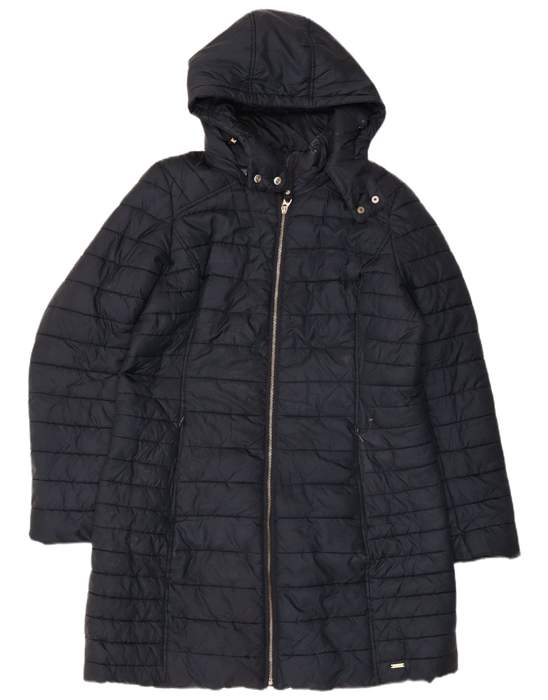 Abrigo acolchado con capucha para mujer Joules UK 46 Large Poliéster azul marino