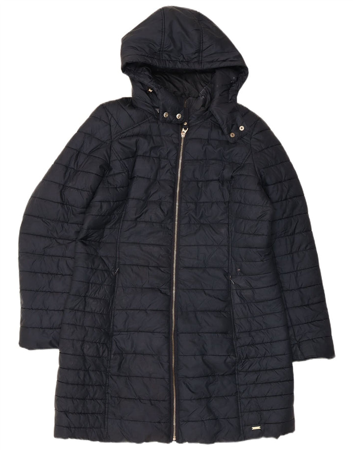 Abrigo acolchado con capucha para mujer Joules UK 46 Large Poliéster azul marino