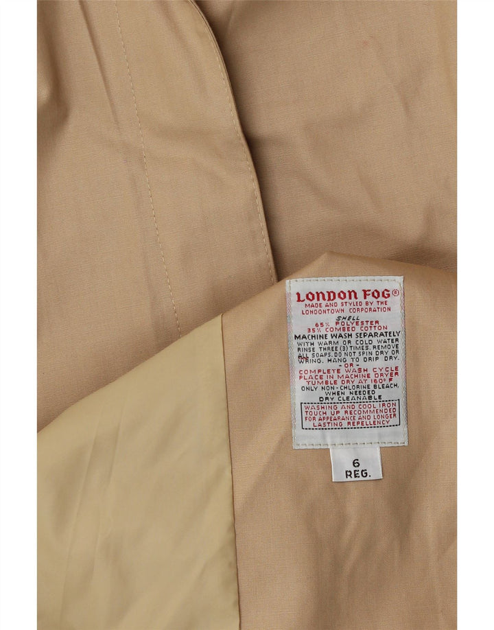 Gabardina para mujer London Fog US 6 Medio Beige Poliéster