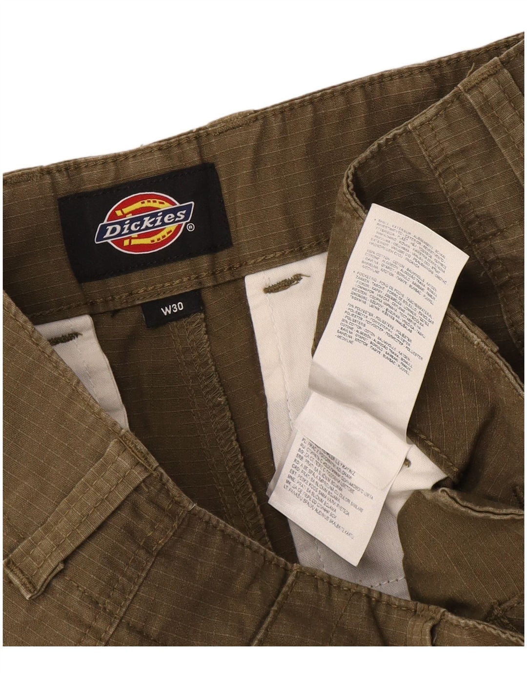 DICKIES Pantalón cargo recto para hombre W30 L31 Poliéster caqui