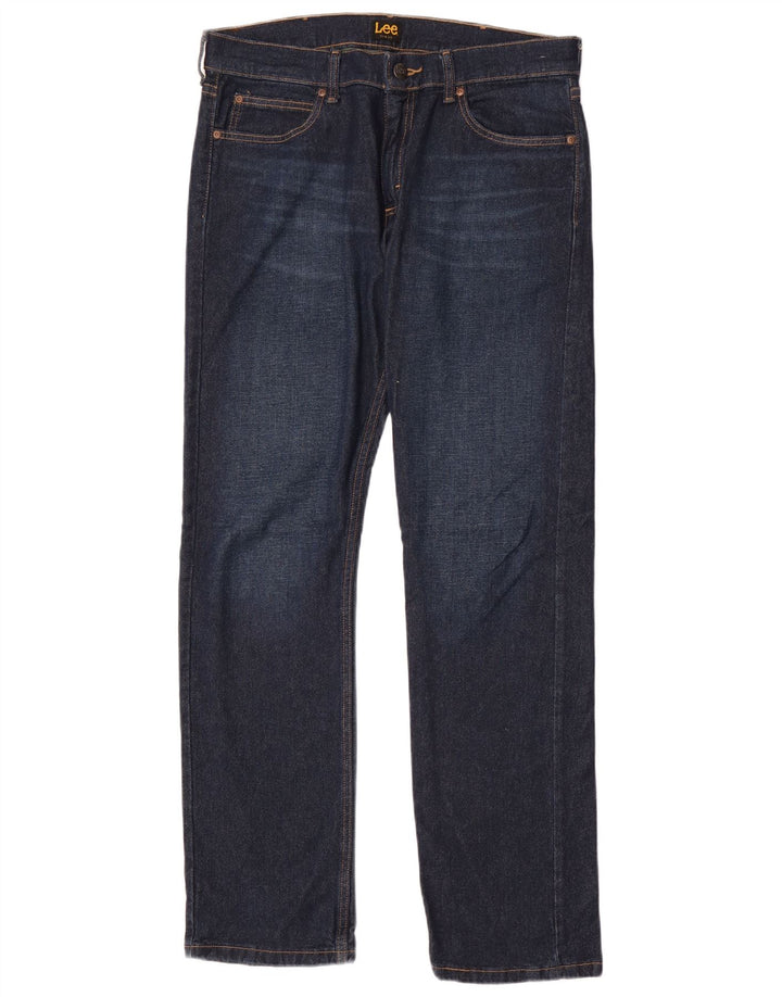 Vaqueros ajustados para hombre Lee W34 L32 Algodón azul marino