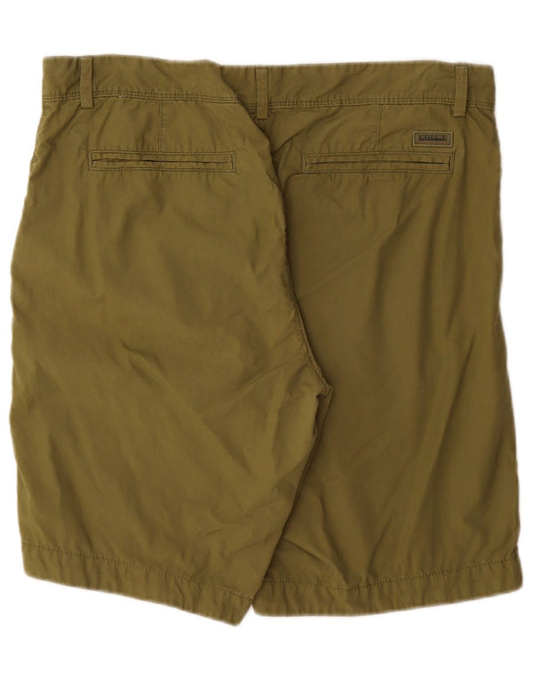 Napapijri Pantalones cortos chinos para hombre W34 Large Khaki Cotton