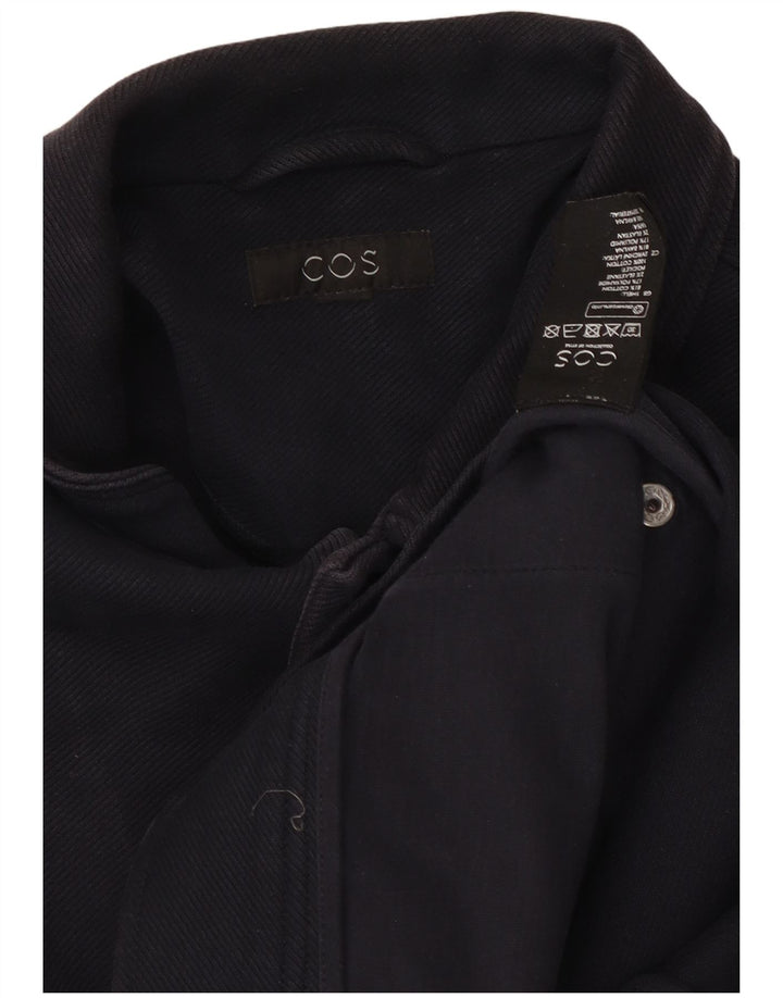 Cos Chaqueta utilitaria para hombre UK 36 Small Azul marino Algodón