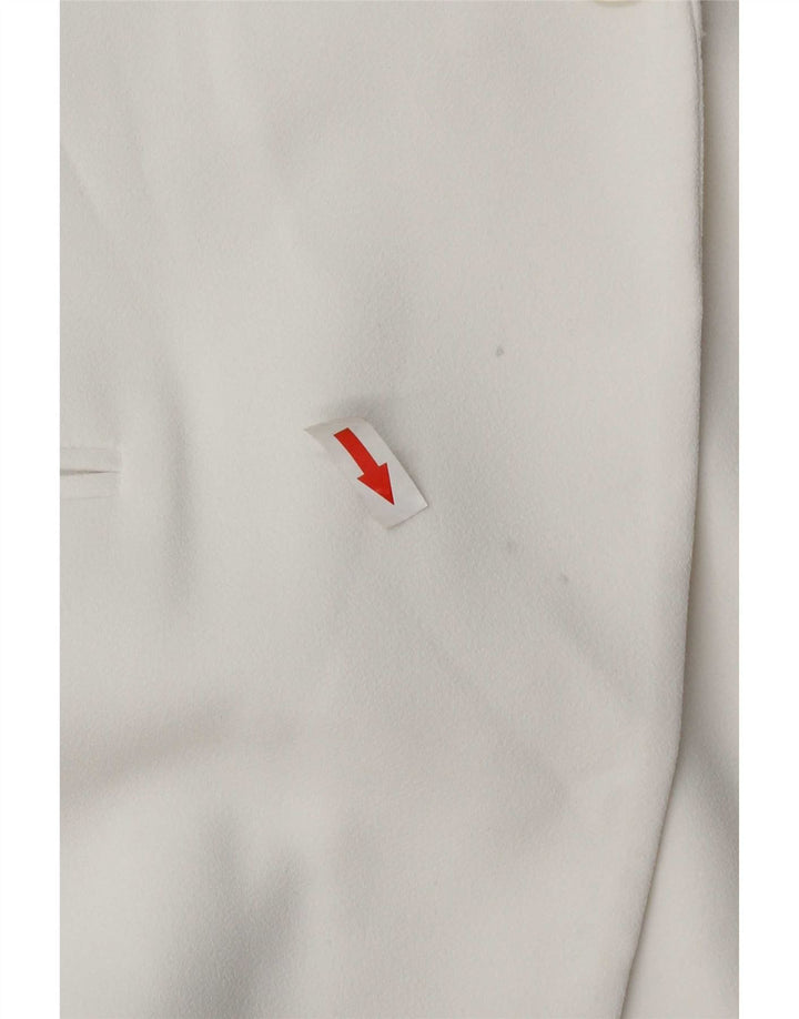 Zara Mujer Regular Chaleco Largo UK 6 XS Blanco