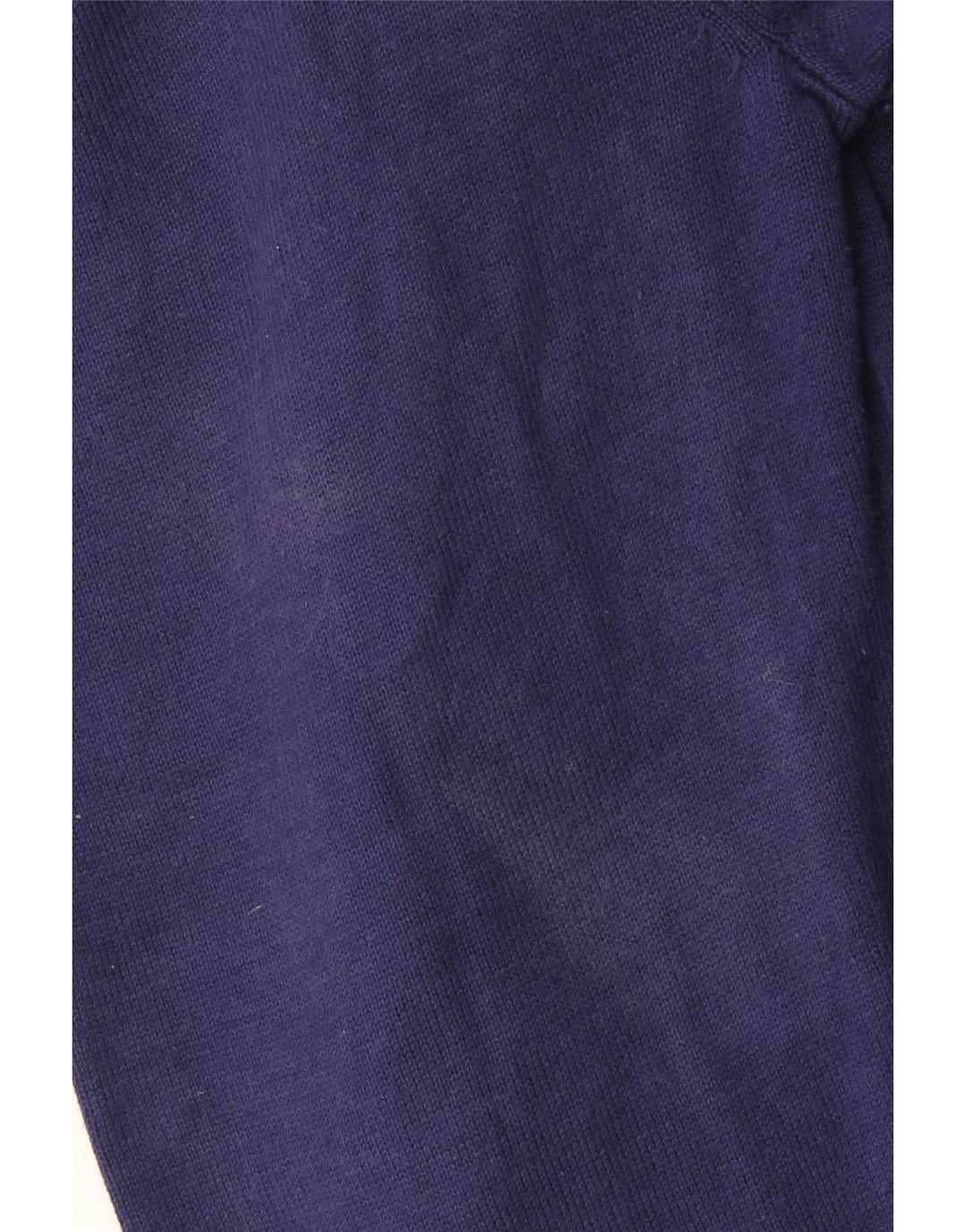 CREW CLOTHING Suéter tipo jersey con cuello y cremallera para hombre 3XL Algodón azul marino