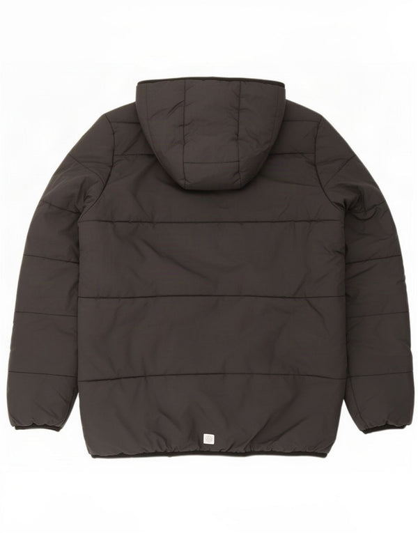 Adidas Chaqueta acolchada con capucha para niño 15-16 años Negro Poliéster
