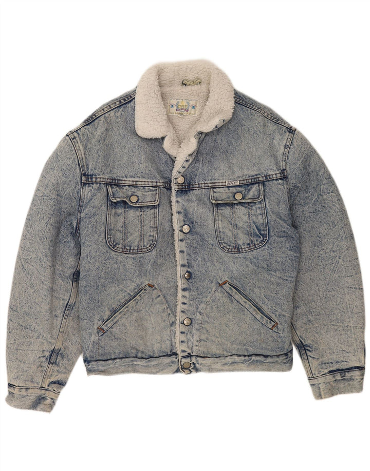 Rifle Chaqueta vaquera Sherpa para hombre Reino Unido 40 Grande Azul