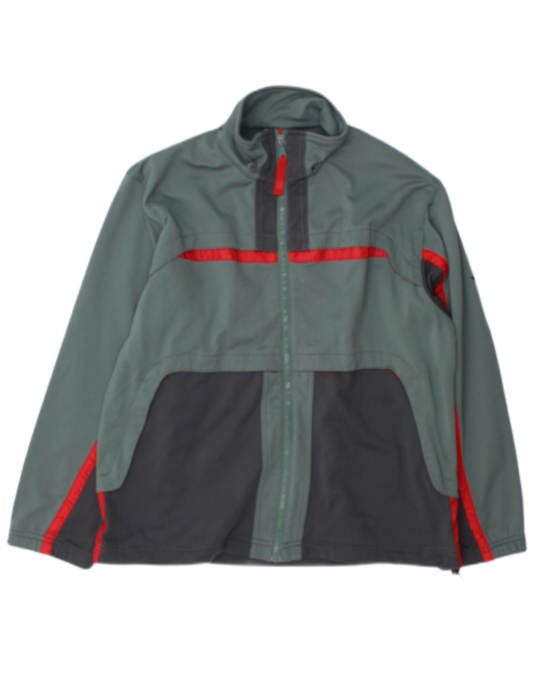 Diadora Chaqueta de chándal para niño 14-15 años Verde Colorblock Poliéster