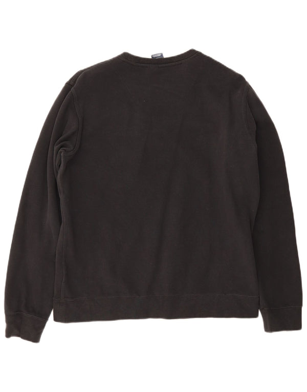 Nike Mujer Sudadera Jumper UK 44 Grande Negro Algodón Deportes