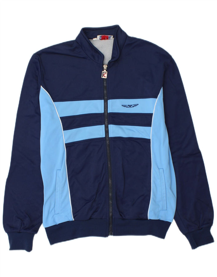 CAMPAGNOLO Chaqueta superior de chándal para hombre IT 48 Medium Azul marino Colorblock