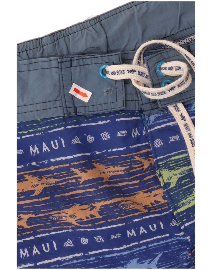 MAUI AND SONS Bañador Hombre Small Azul Rayas Poliamida