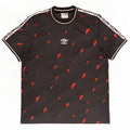 Umbro Camiseta gráfica para hombre Top 2XL Poliéster geométrico negro