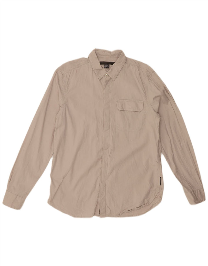 FRENCH CONNECTION Camisa Hombre Algodón Beige Medio
