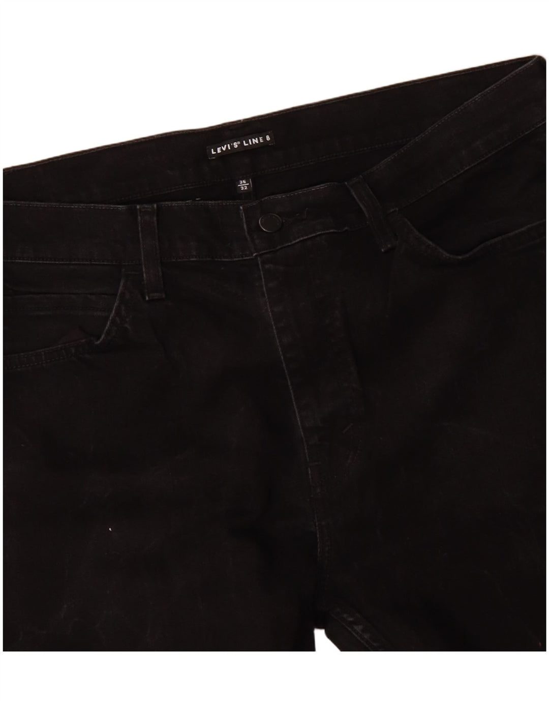 LEVI'S Vaqueros rectos para hombre W36 L27 Algodón negro