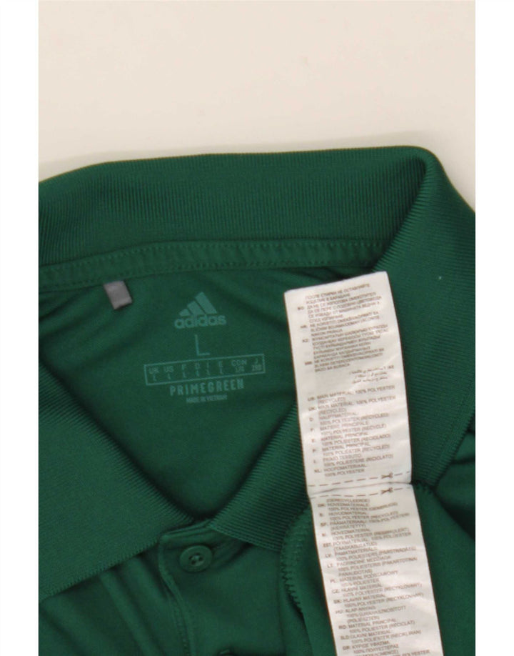 Polo Adidas Hombre Grande Poliéster Verde